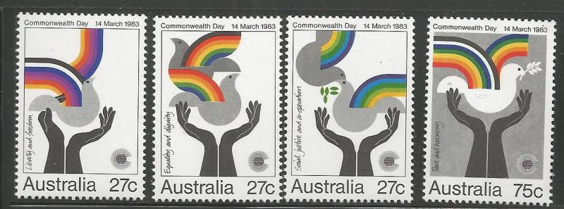 AUSTRALIA 864-867, MNH, ABORIGINAL CULTURE AND DANCE