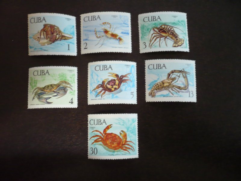 Stamps - Cuba - Scott# 1395-1401 -Mint Hinged Set of 7 Stamps