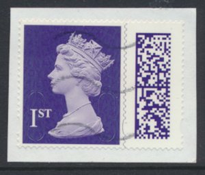 GB  QE II Barcode 1st Class year code 22 Source F  Used see details & scans