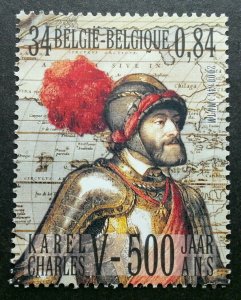 Belgium - Spain Joint Issue King V 2000 Map Horse Globe (stamp) MNH