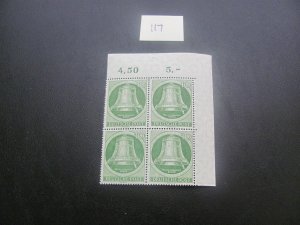 Germany Berlin 1951 MNH SC 9N76 BLOCK XF 30+ EUROS  (117)