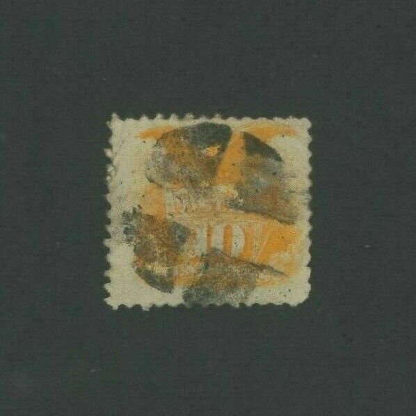 1869 United States Postage Stamp #116 Used Average Cork Postal Cancel