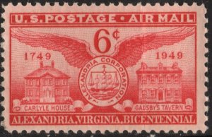 SC#C40 6¢ Alexandria Bicentennial (1949) MNH