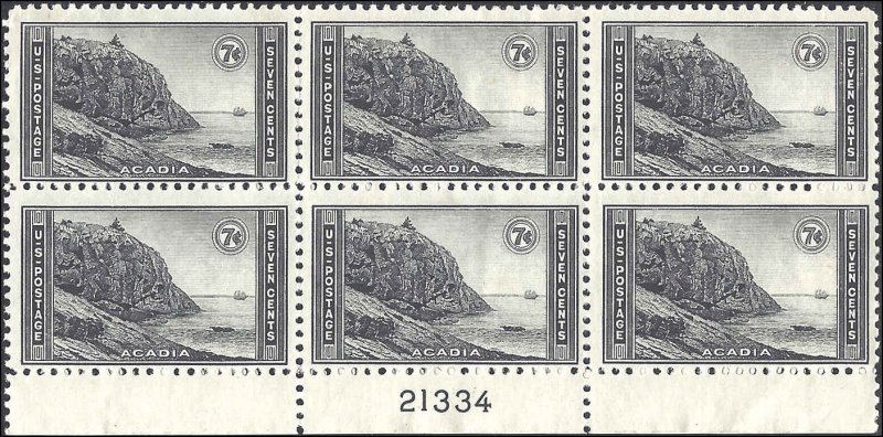 746 Mint,OG,LH... Plate Block of 6... SCV $9.00