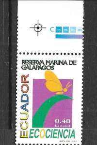 ECUADOR Sc 1670-3 NH issue of 2003 - GALAPAGOS - SEA LIFE 