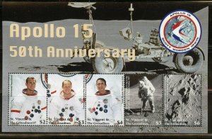 ST. VINCENT GRE 2021 50th ANN OF APOLLO 15 SHEET MINT NEVER HINGED