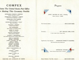 1967 JFK JOHN KENNEDY 13c AEROGRAMME CEREMONY PROGRAM FOLDER COMPEX UC39 Chicago 