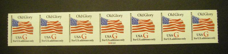 Scott 2892, 32 cent G OLD GLORY, PNC7 #S2222, MNH BEAUTY