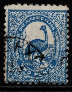 NEW SOUTH WALES SG254 1888 2d PRUSSIAN BLUE p11x12 USED