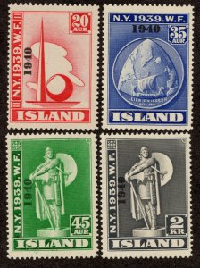 Iceland Scott 232-235 Unused lightly hinged.