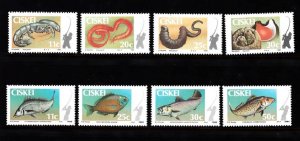 CISKEI SC# 65-68, 69-72 FISHING - MNH - LOT OF 2 SETS