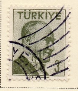 Turkey 1957 Early Issue Fine Used 3k. 093068