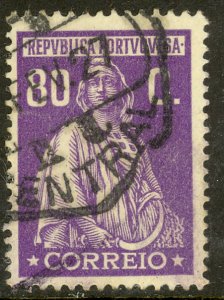 PORTUGAL 1926 80c Violet CERES Issue Sc 412 VFU