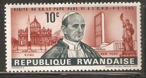 Rwanda MNH 1965 Visit of Pope Paul VI 