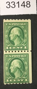 US STAMPS  #410 MINT OG NH PAIR  LOT #33148