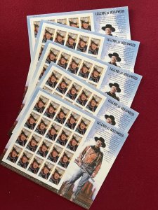 US SCOTT 3876 John Wayne Legends of Hollywood  5 sheets WHOLESALE