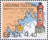 Estonia Estland 2002 Laidunina lighthouse stamp MNH