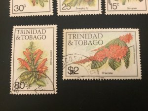 ICOLLECTZONE Trinidad and Tobago 393//405 VF used flowers