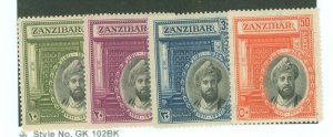 Zanzibar #214-217 Unused Single (Complete Set)