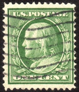 1908, US 1c, Franklin, Used, Sc 331