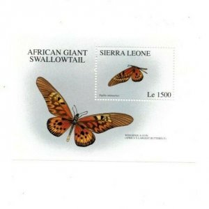 Sierra Leone 1912 - African Swallowtail, Butterfly - Souvenir Sheet - 1912 - MNH