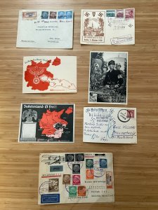GERMANY ANNEXATION OF SUDETENLAND LOVELY COLLECTION PROPAGANDA CARDS AND COVERS