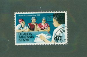 KENYA UGANDA TANZANIA 296 USED BIN $0.50