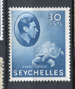 SEYCHELLES; 1938 early GVI Pictorial issue fine Mint hinged 30c. value