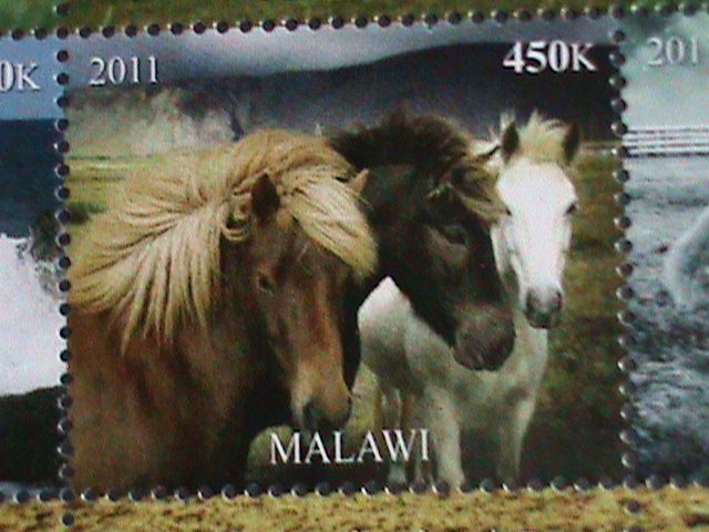 ​Malawi Stamp:2011-Beautiful Horses MNH Stamp sheet-#2