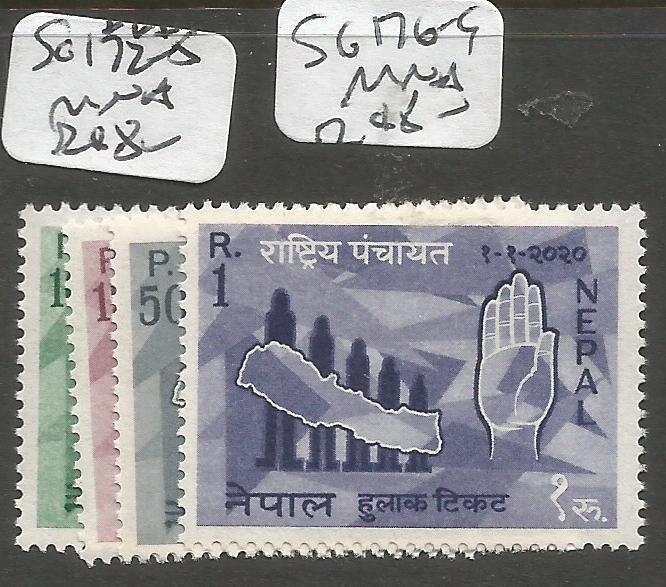 Nepal SG 176-9 MNH (4cun)