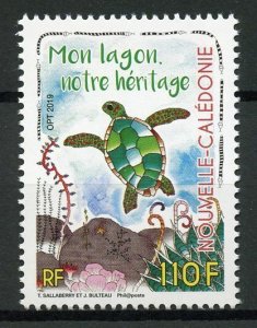 New Caledonia 2019 MNH Lagoon Heritage 1v Set Turtles Reptiles Stamps 