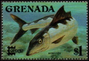 Grenada 1510 - Mint-NH - $1 Bonefish (1987) (cv $1.75)