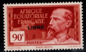 French Equatorial Africa Scott 106 MH* 1940 stamp