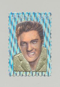 Guyana MI #4528 Elvis Presley 1v Hologram Foil Gold Jacket RARE