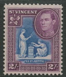 St Vincent - Scott 149- KGV Definitive -1938 - MNH - Single 2/- Stamp