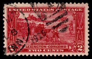 U.S. Scott #618: 1925 2¢ Lexington-Concord, Used, VF