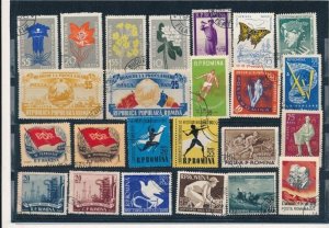 D387242 Romania Nice selection of VFU Used stamps