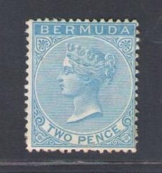 1865-1903 Bermuda, 2d. bright blue, Stanley Gibbons #4, MH*