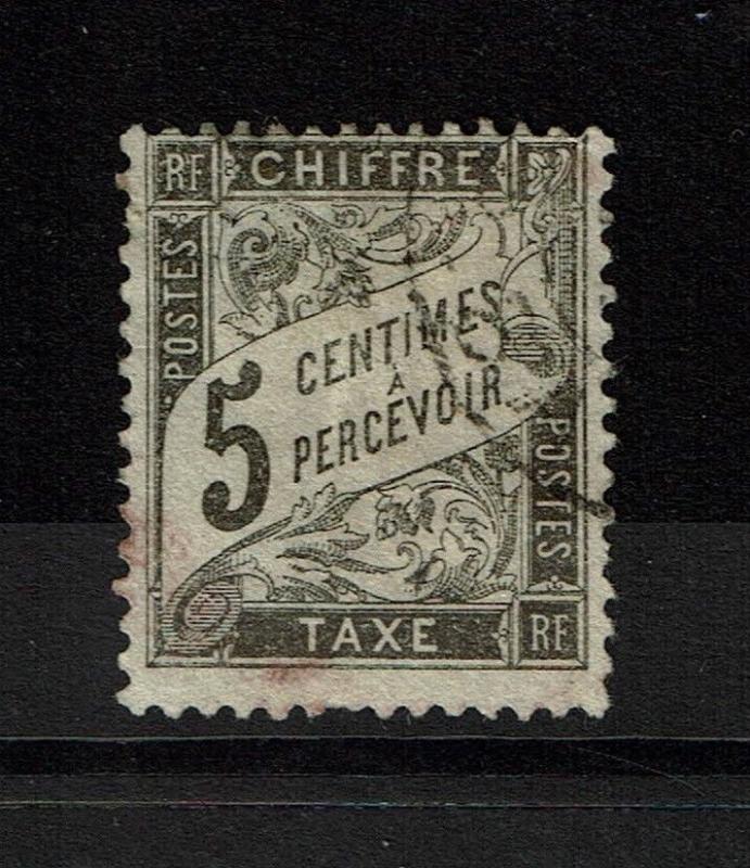 France SC# J15, Used, Tiny Shallow Center Thin - Lot 101017