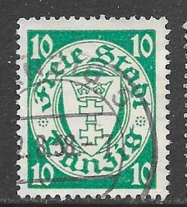 Danzig 173b: 10pf Coat of Arms, used, F-VF