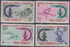 NEW CALEDONIA Sc# 348-51 CPL MNH 2nd SOUTH PACIFIC GAMES