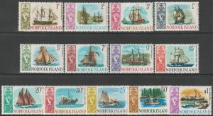 EDSROOM-22061 Norfolk Island 100-113 MNH 1967-68 Complete Ships