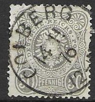 Germany 34  1875   50 pf  fine used