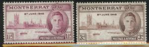 Monterserrat Scott 223-224 Peace Issue MNH** 