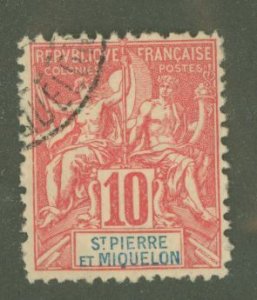 St. Pierre & Miquelon #66 Used Single