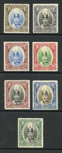 Kedah SG60/66 1937 Set to One Dollar M/M Cat 156 Pounds