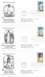 2013 FDC, #4791-4795, New England Coastal Lighthouses, PCS (5)