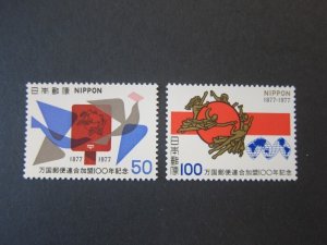 Japan 1977 Sc 1308-09 set MH