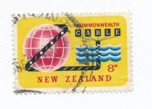 New Zealand 1963  Scott  364 used - 8p Cable Service