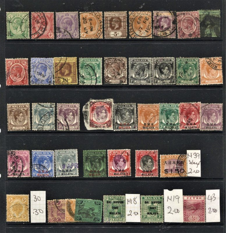 STAMP STATION PERTH Straits Settlements #42 Used Selection - Unchecked